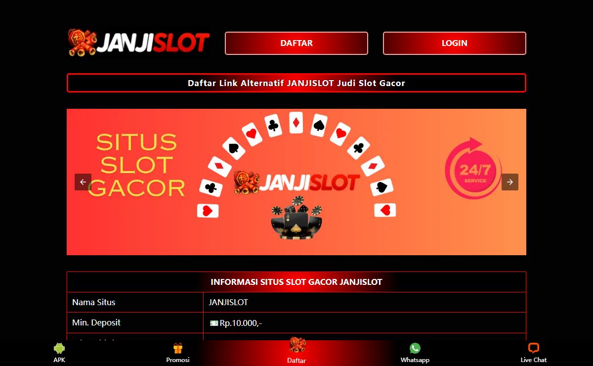 JANJISLOT: Situs Judi Slot Online Gacor Bukan Hanya Sekedar Janji