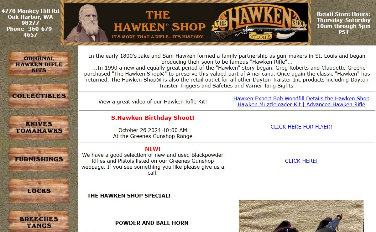 The Hawken Shop- Home Page