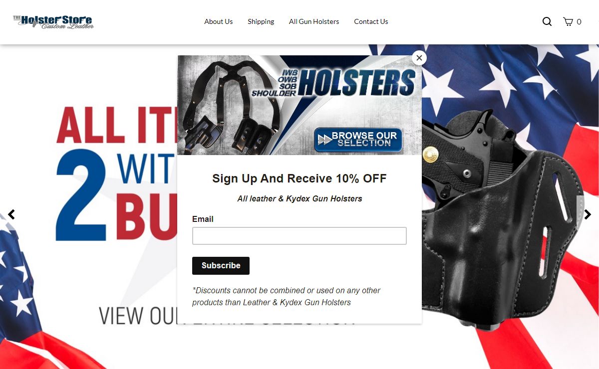 The Holster Store: Leather Gun Holsters & Concealed Carry Holsters