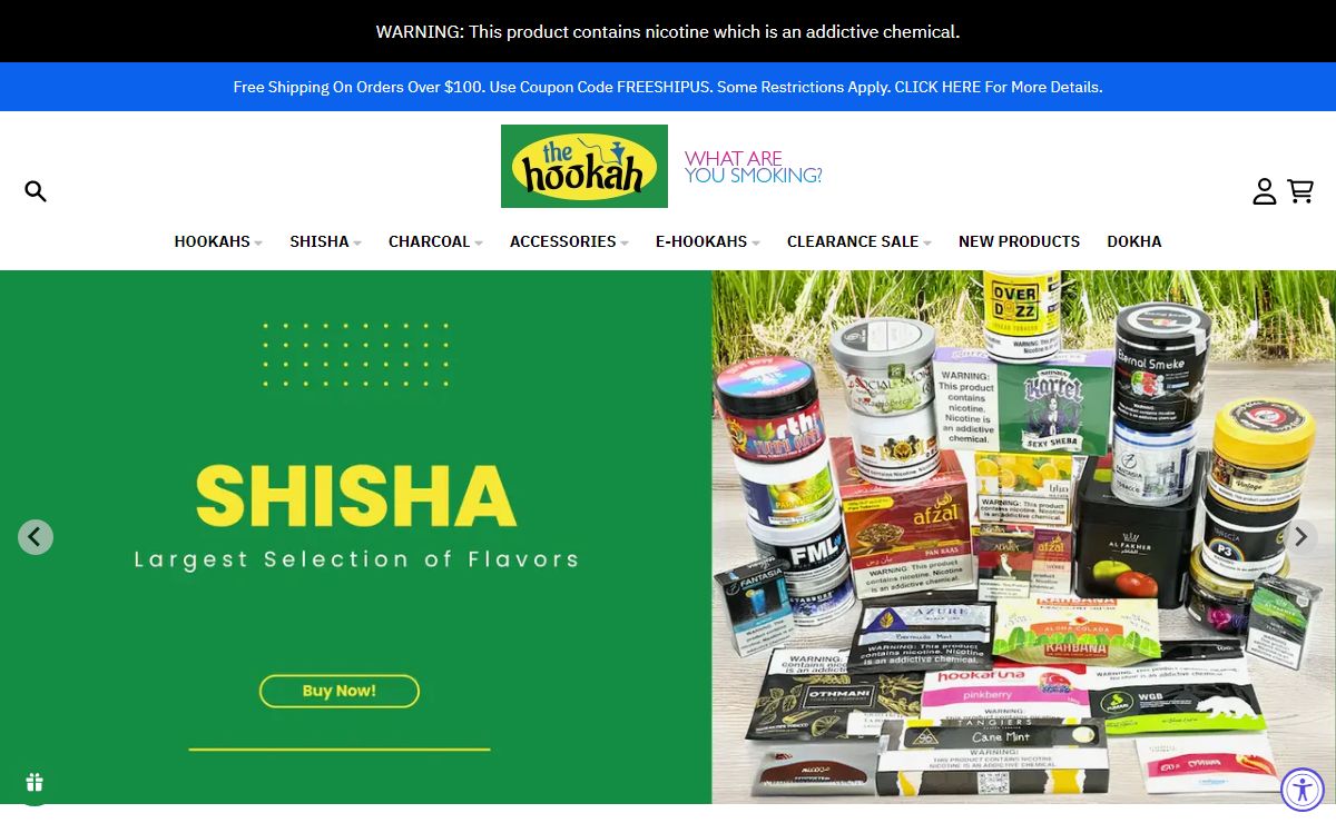 The Hookah - Buy Hookahs Shisha Hookah Tobacco Accessories & Charcoal