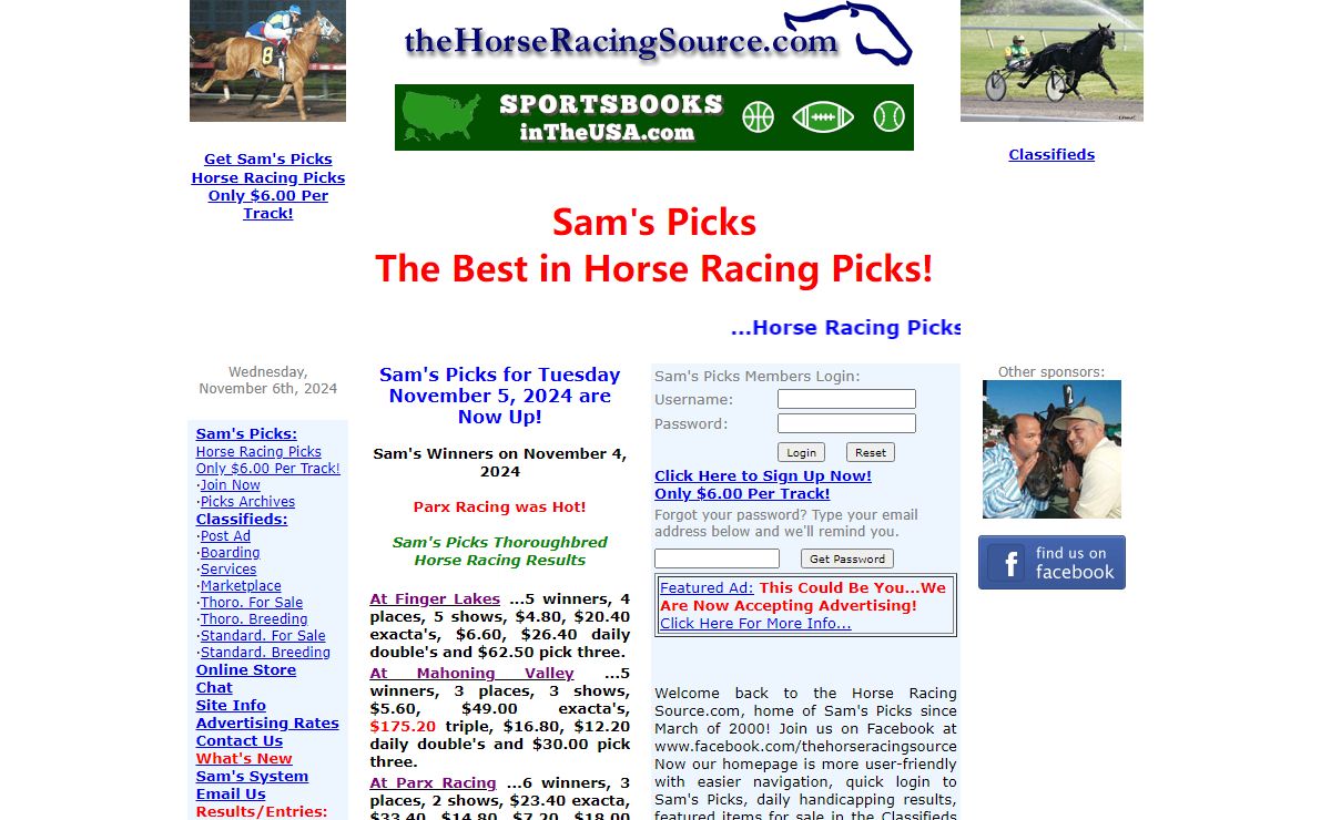 Thehorseracingsource.com - Horse Racing Picks