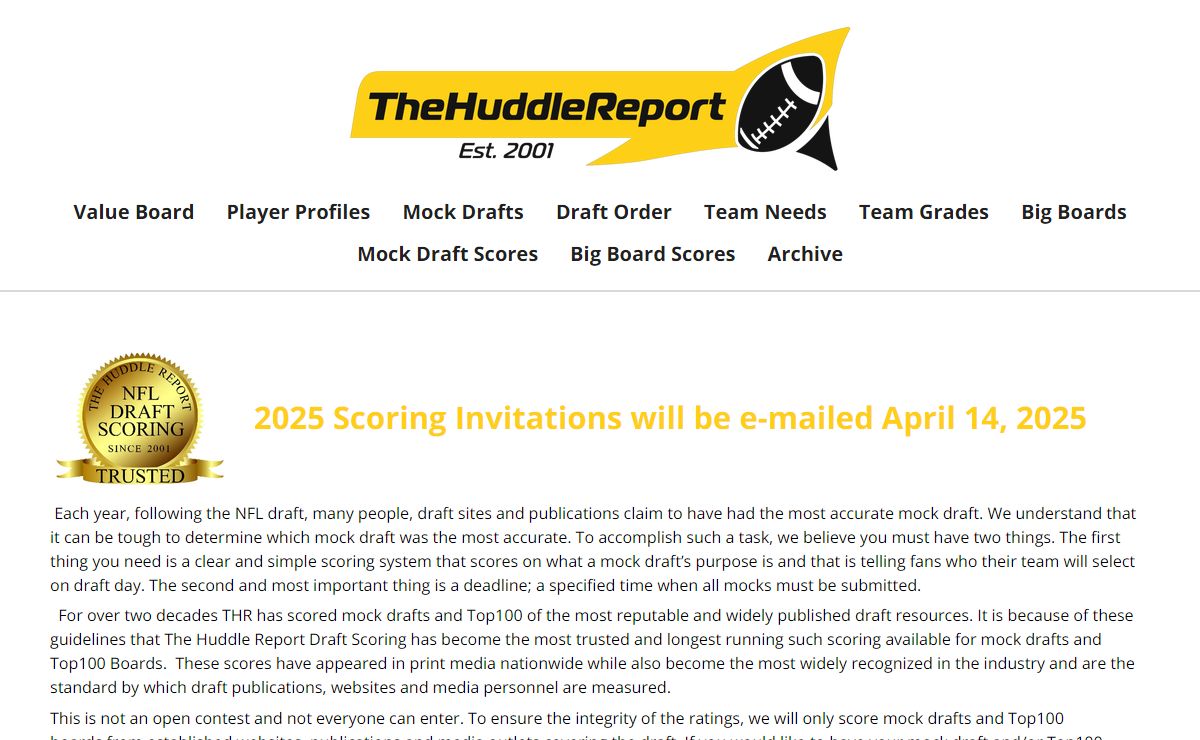 THE HUDDLE REPORT