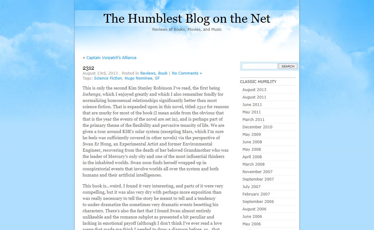 The Humblest Blog on the Net