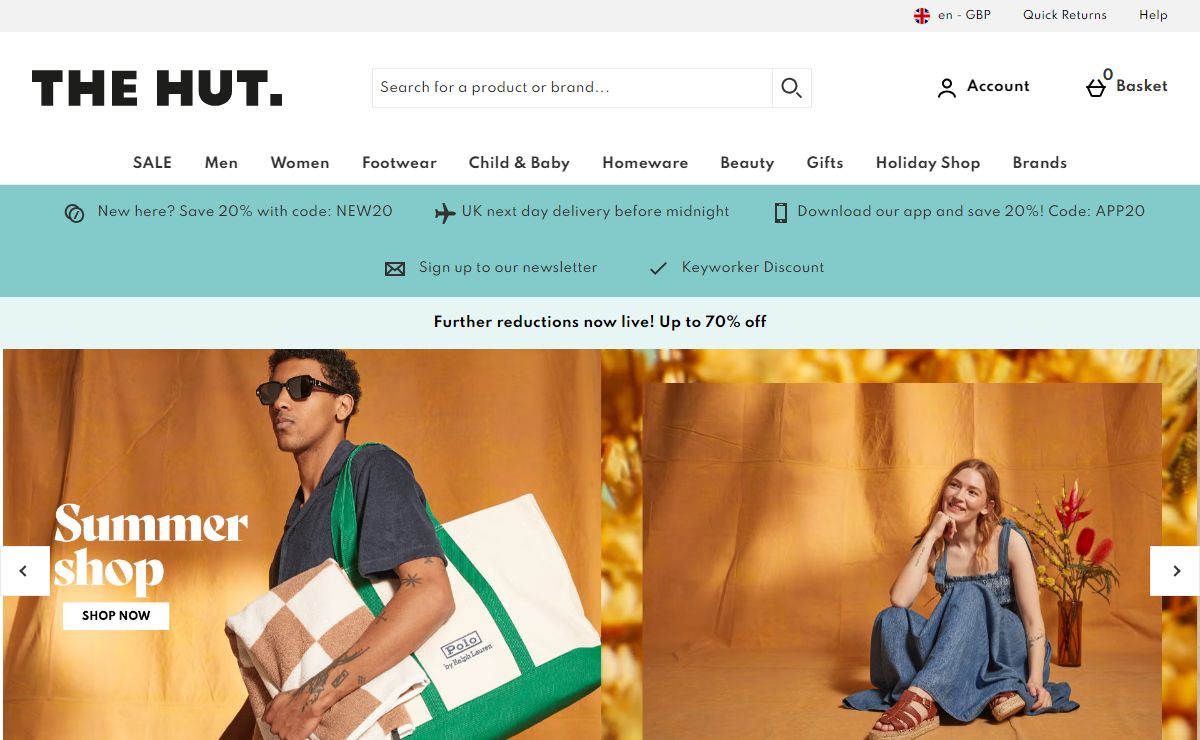 The Hut | Fashion, Beauty, Home & Garden, Gifts & Toys Online