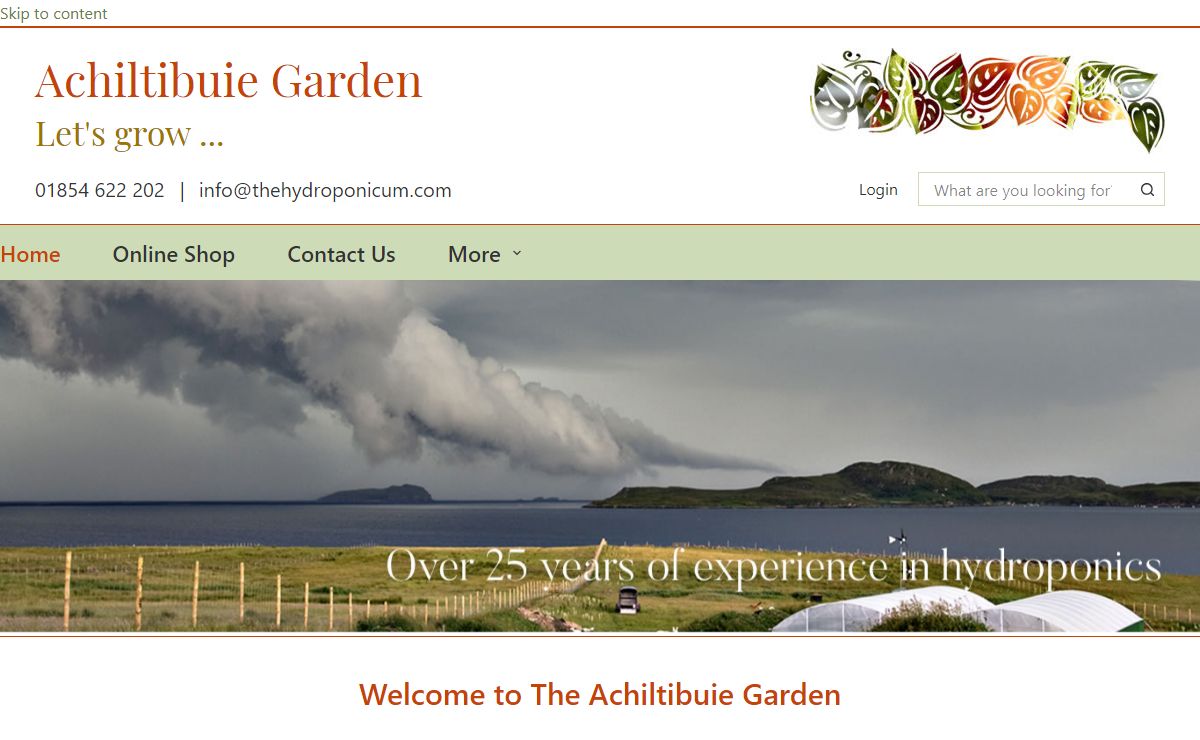 The Hydroponicum: Hydroponics for sale online at Achiltibuie Garden.