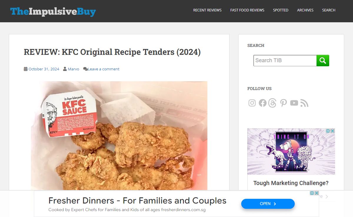 The Impulsive Buy - Junk Food and Fast Food Reviews and News Blog