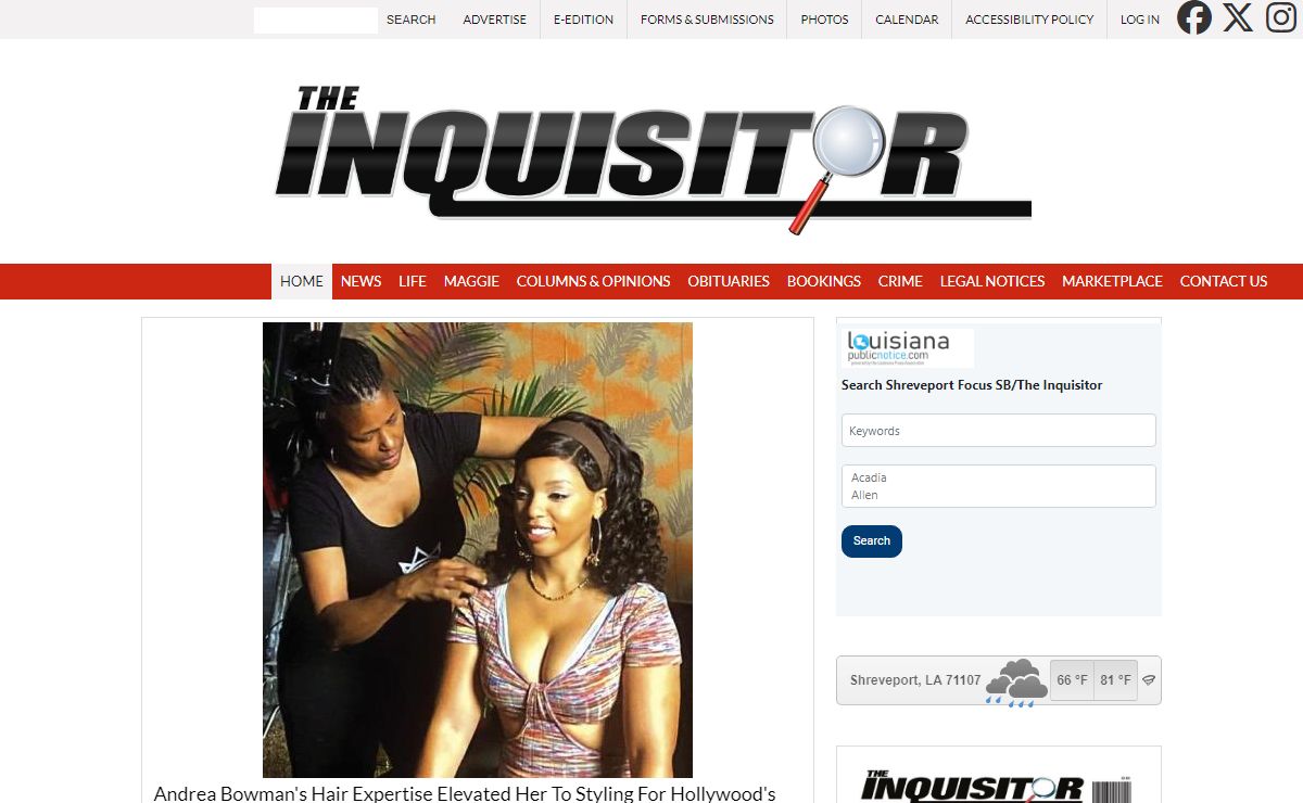 The Inquisitor | Shreveport-Bossier City’s Most Trusted News Source!