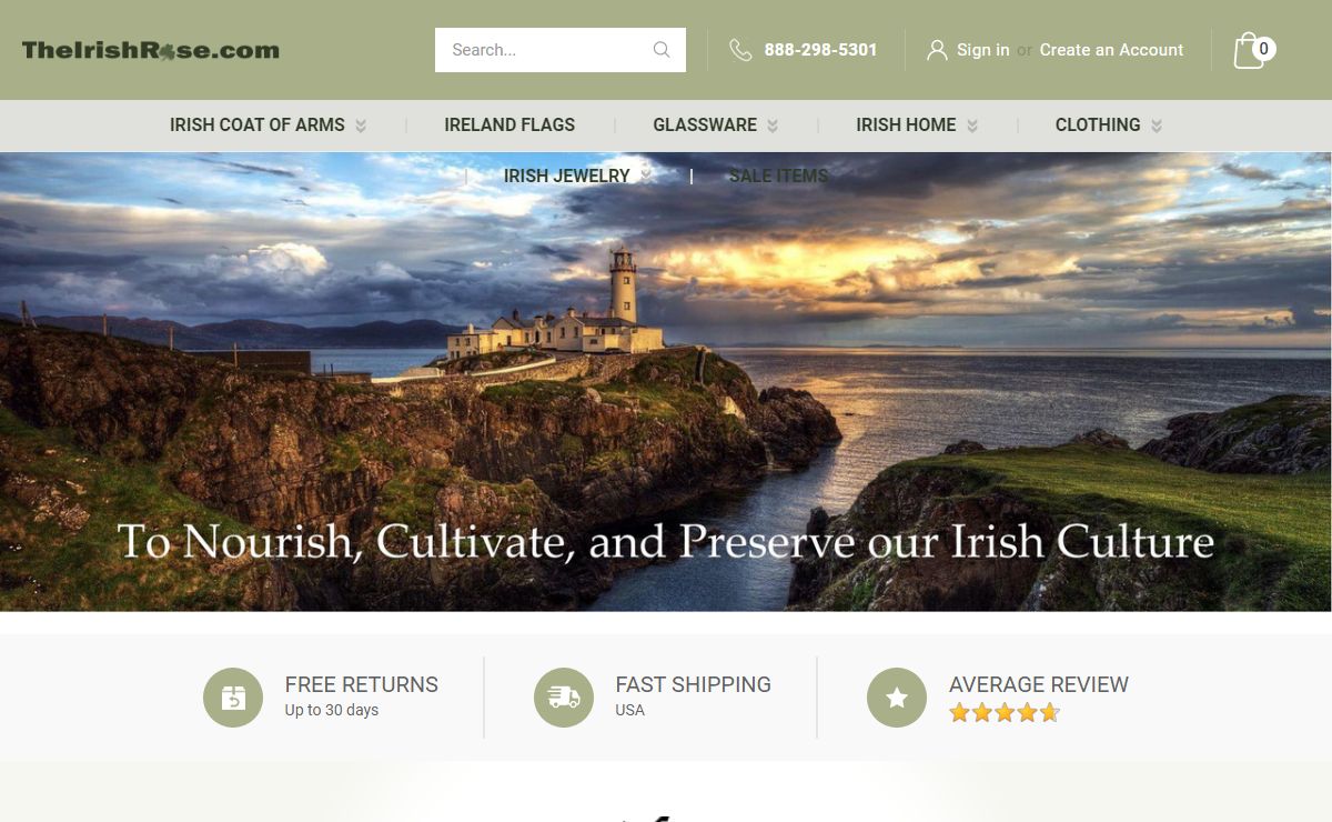 The Irish Rose Gifts | Coat of Arms | Irish Gifts |Glassware
