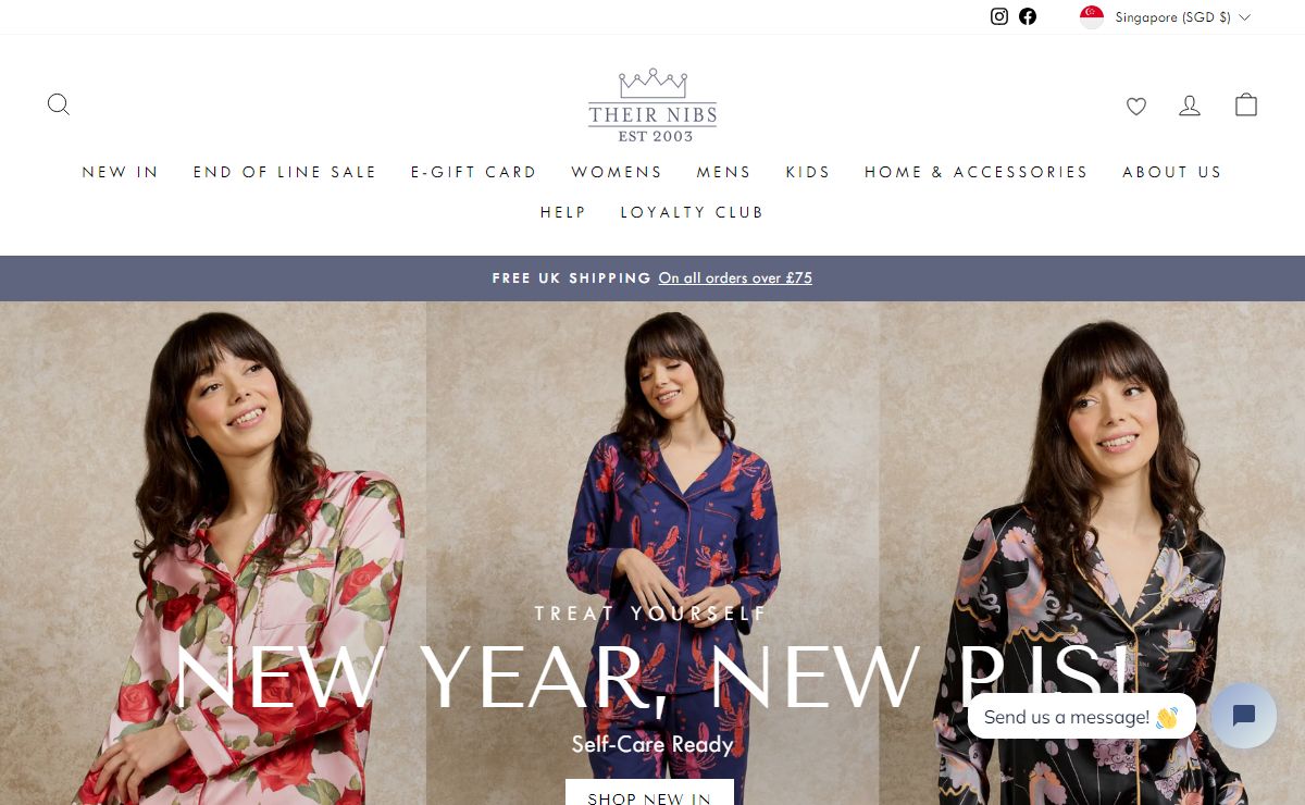 Their Nibs Ladies, Children and Mens Nightwear, Accessories and Home – THEIR NIBS