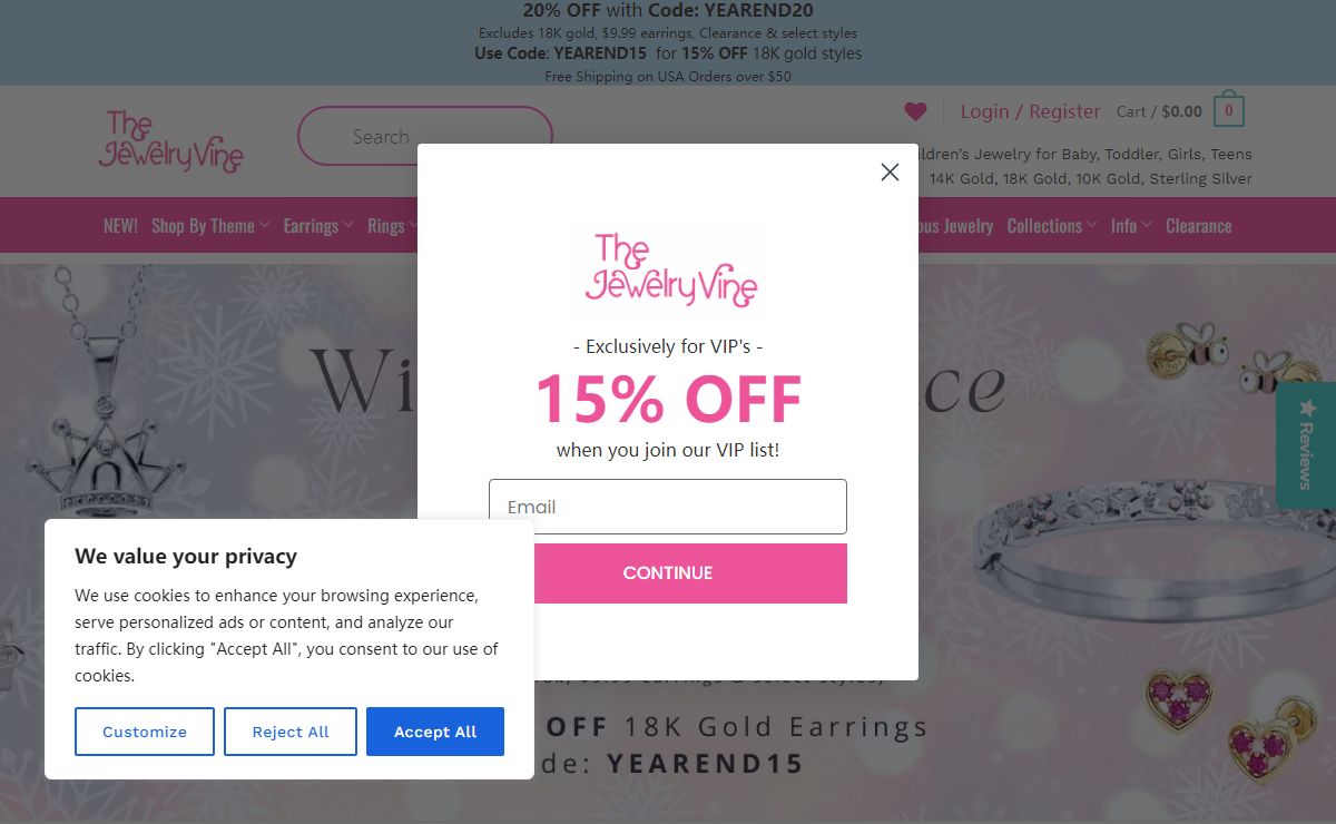 The Jewelry Vine | Fine Children’s Jewelry for Girls & Babies