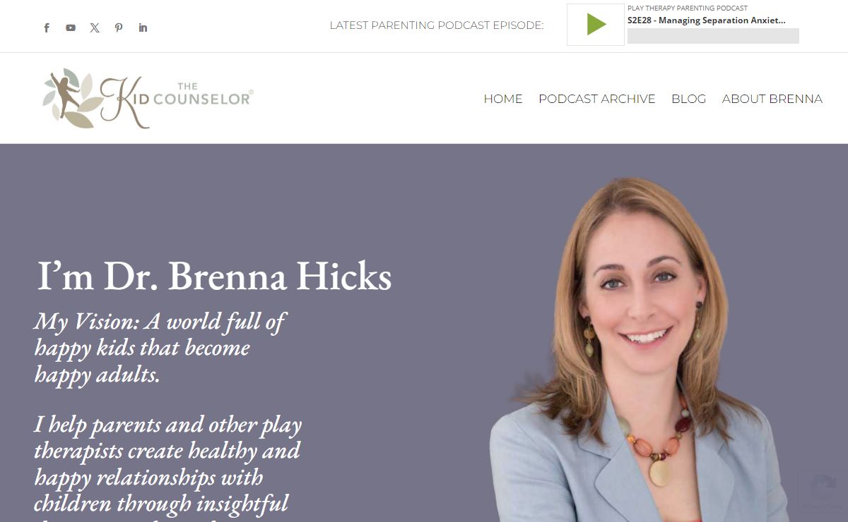 The Kid Counselor® - Play Therapy and Parenting Blog/Podcast by Dr. Brenna Hicks
