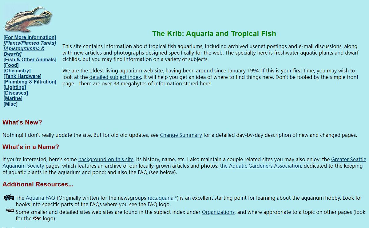 The Krib (Aquaria and Tropical Fish)