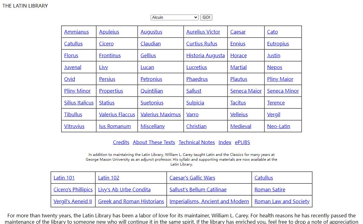 The Latin Library