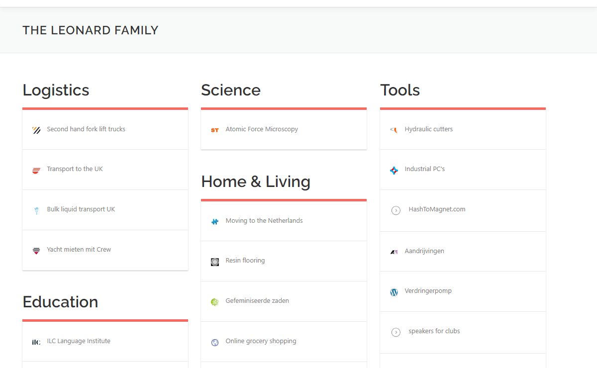 The Leonard Family – About our home & lives