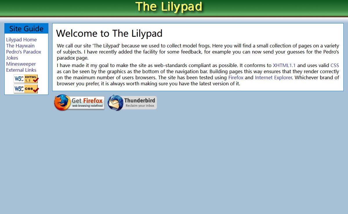 The Lilypad Home Page