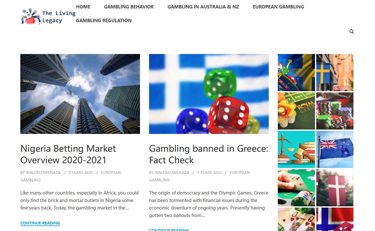The Living Legacy - Casino and gambling law
