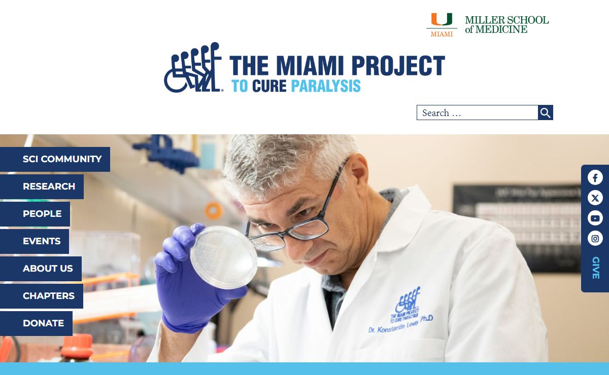 The Miami Project to Cure Paralysis and The Buoniconti Fund