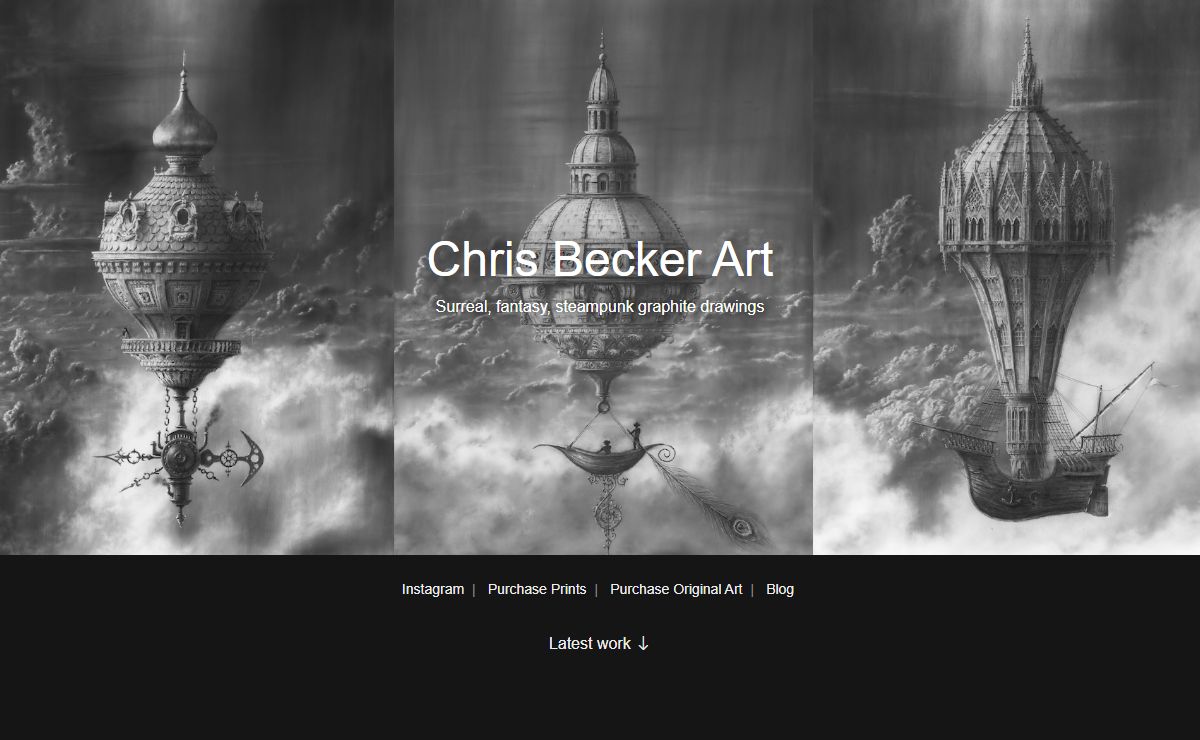 Chris Becker Art - Original Surreal and Fantasy Art Drawings