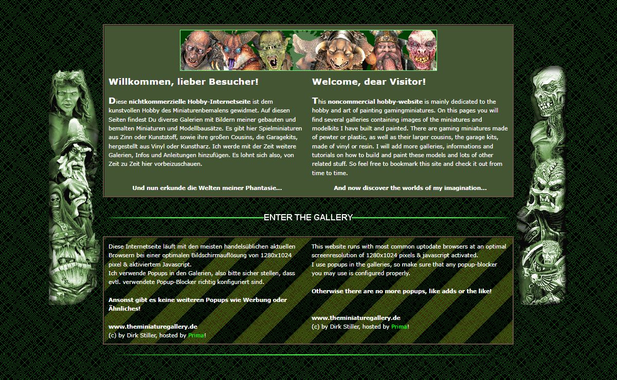 WWW.THEMINIATUREGALLERY.DE - skillful painted fantasy- and scifi-miniatures and garagekits