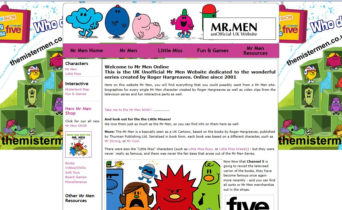 Mr Men Online, all the 46 Mr Men | 2017