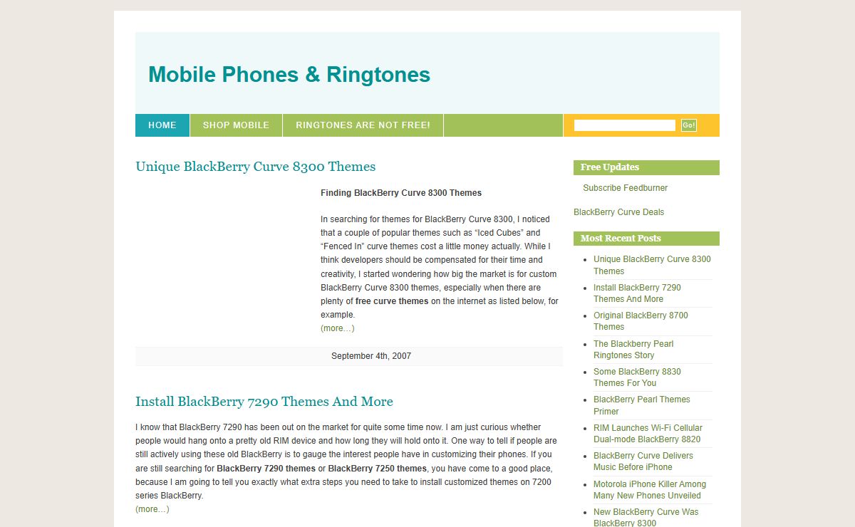 Mobile Phones & Ringtones — for business and entertainment