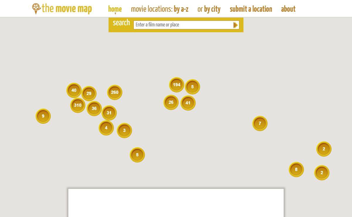 The Movie Map - maps of film locations for your favorite movies