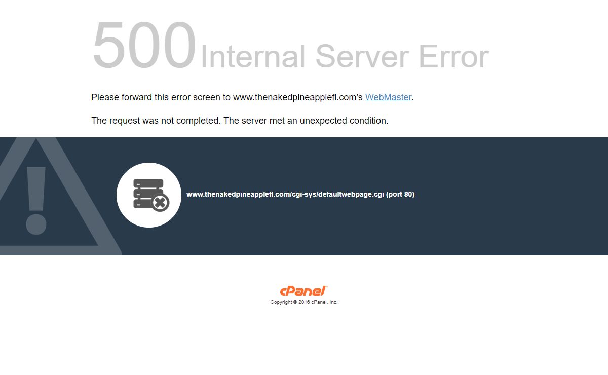 500 Internal Server Error