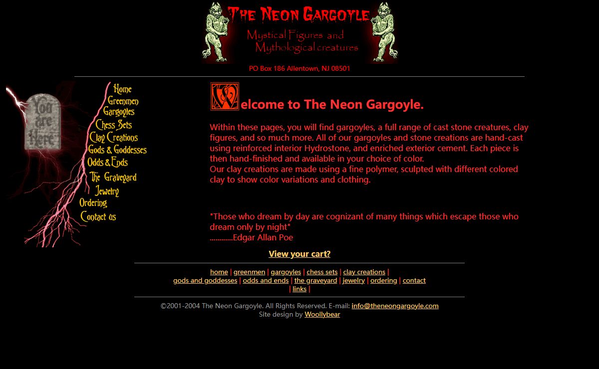 Gargoyles, Greenmen and gifts from The Neon Gargoyle