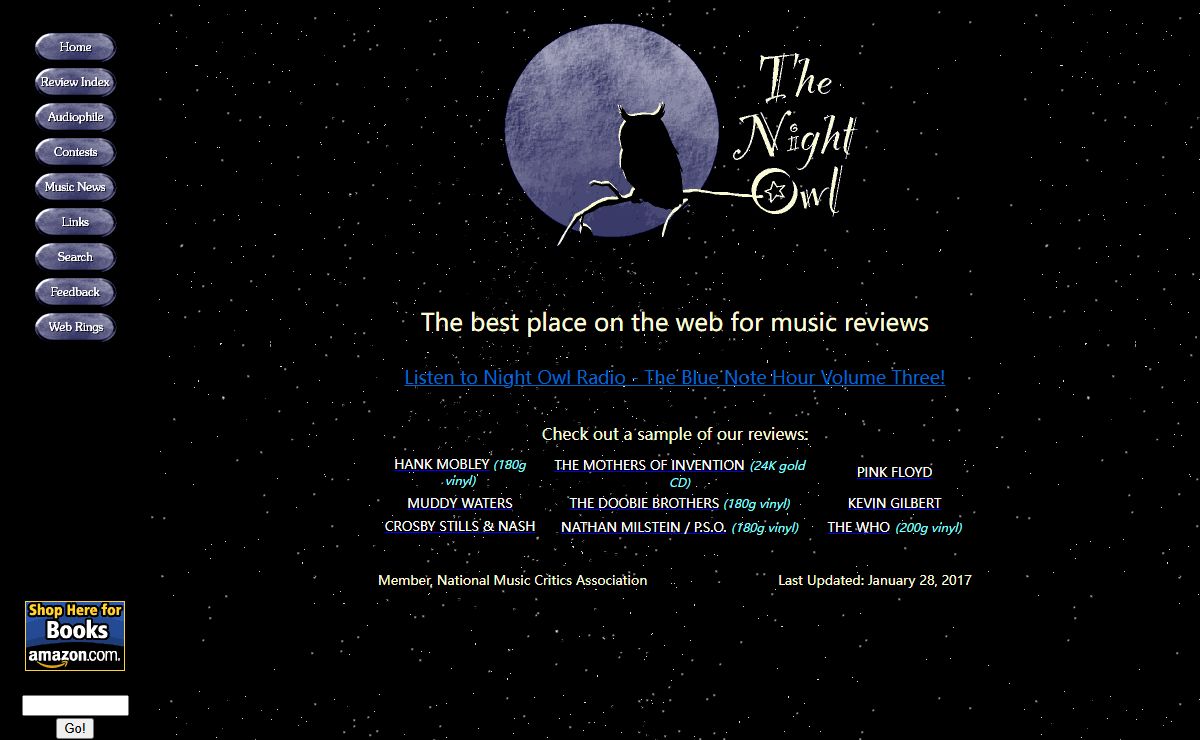 The Night Owl - The best place on the web for music reviews