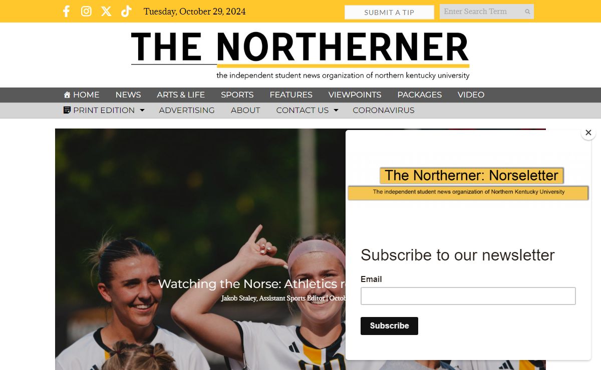 The Northerner – The Independent Student Newspaper of Northern Kentucky University.