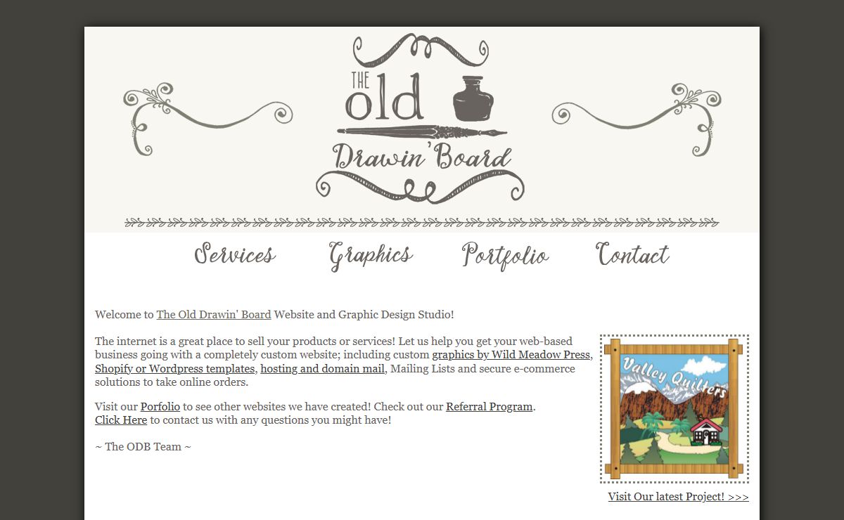 The Old Drawin Board Website And Graphic Design Studio