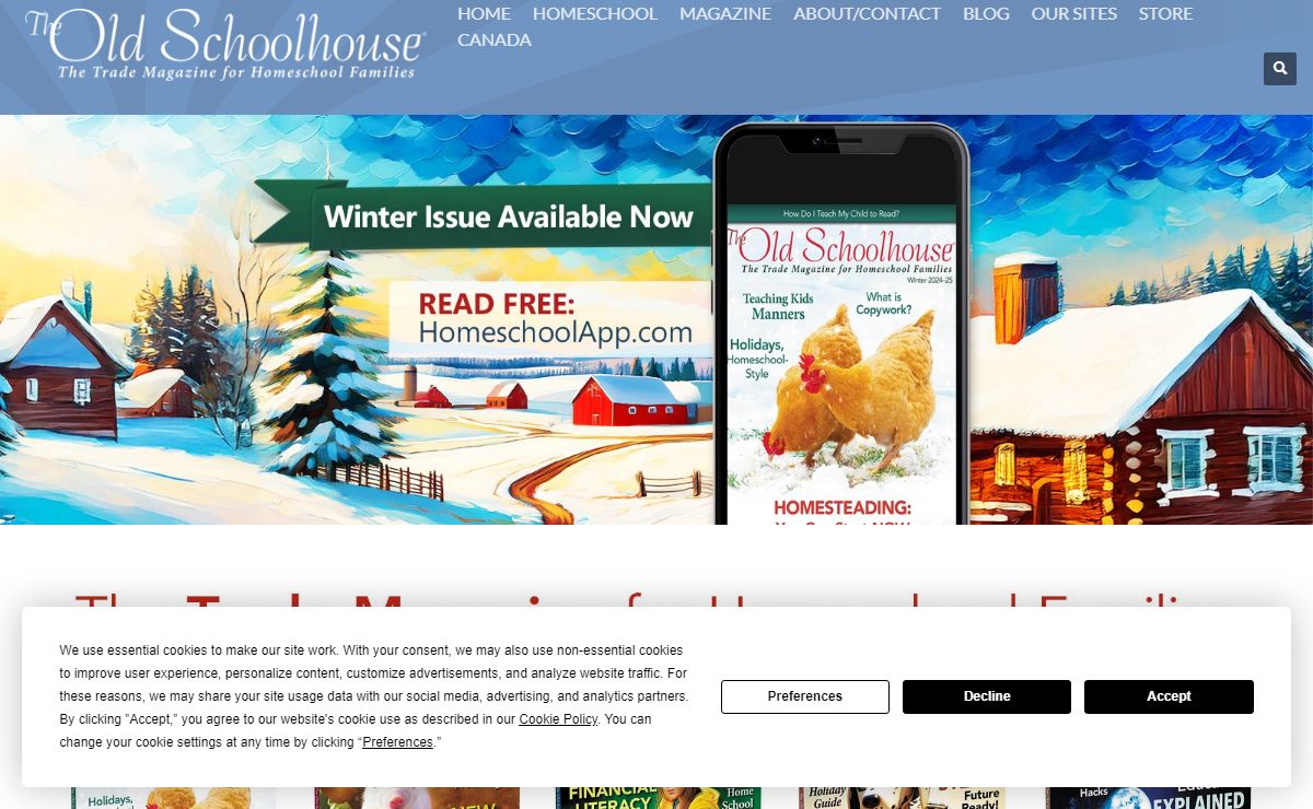 Welcome to The Old Schoolhouse® Magazine - The Old Schoolhouse®