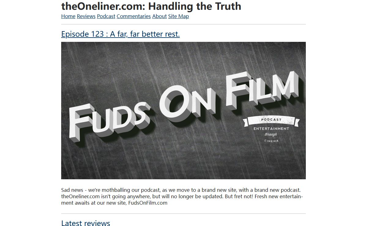 theOneliner.com: The Movie Review Source You Can Trust (within limits)