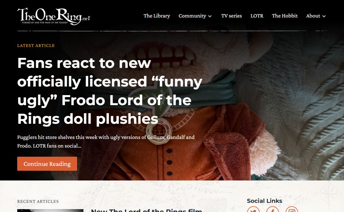 Lord of the Rings & Tolkien News - TheOneRing.net Fan Community