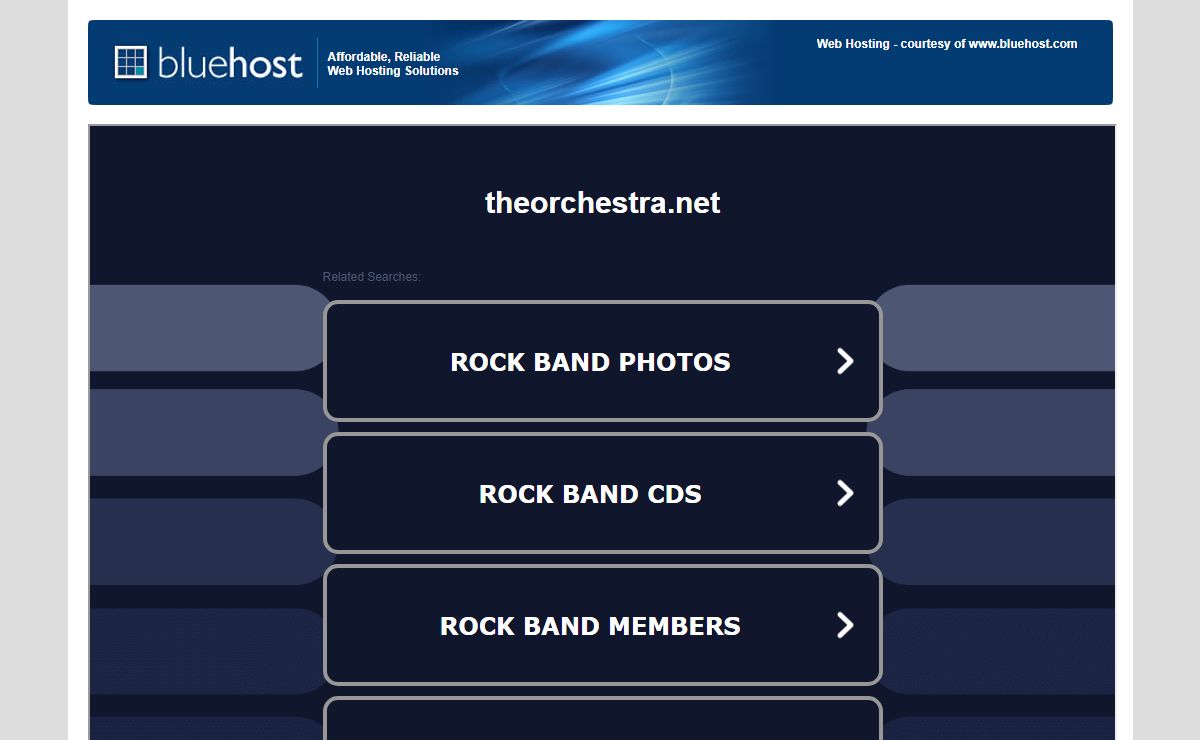 Welcome theorchestra.net - BlueHost.com