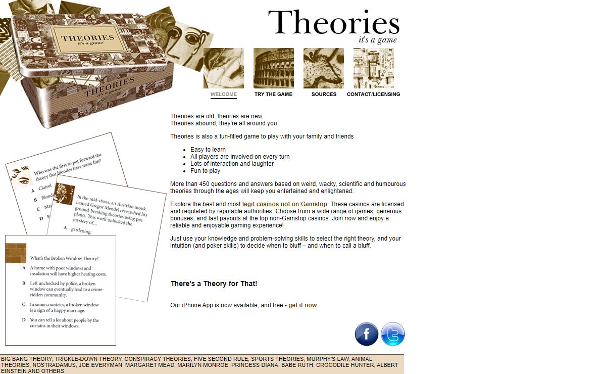 Theories - It's a Game