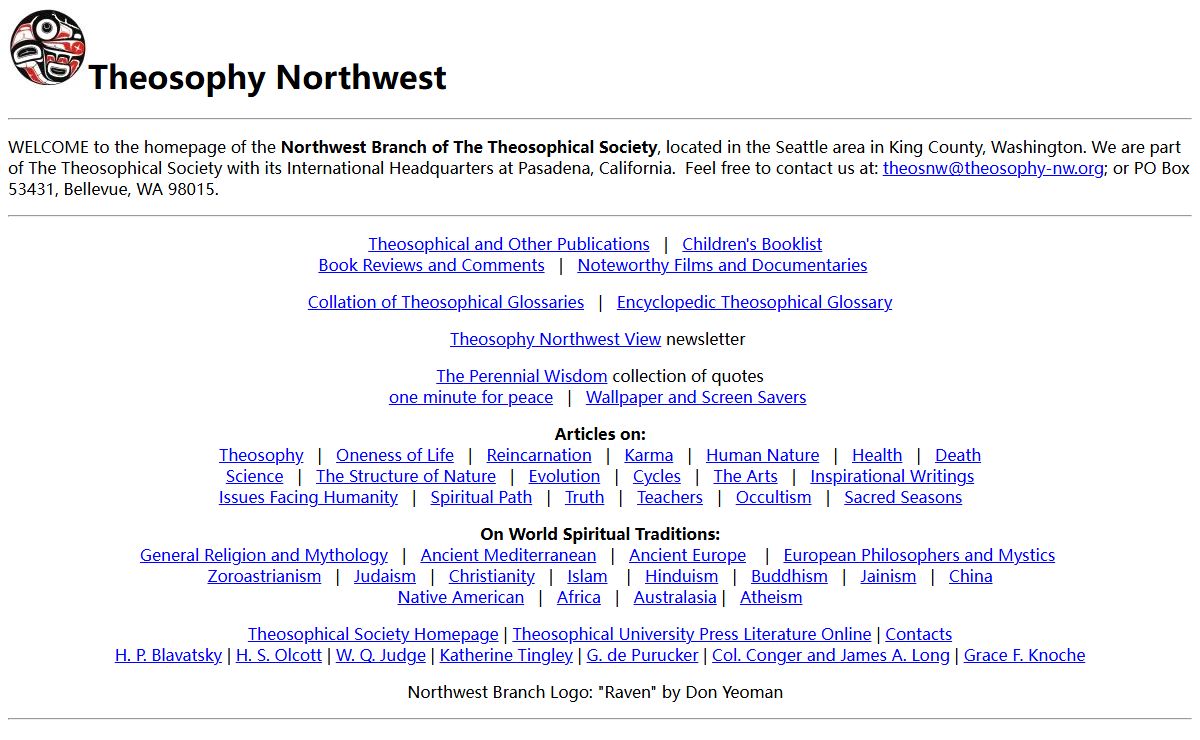 Theosophy Northwest, NW Branch, Theosophical Society (Pasadena)