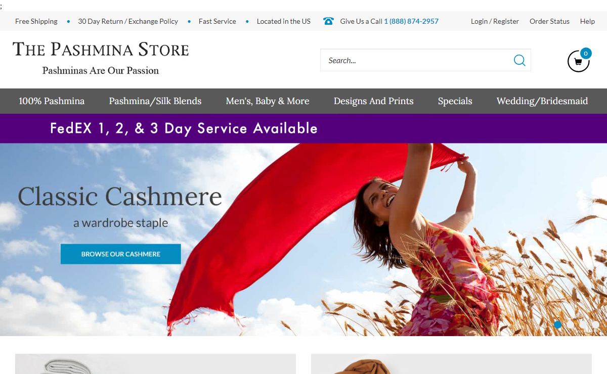The Pashmina Store - Pashmina Shawl | Wrap | Stole | Scarf
