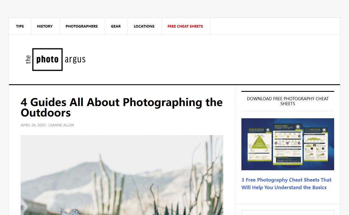 The Photo Argus - Fresh photography ideas, useful tips and creative inspiration.