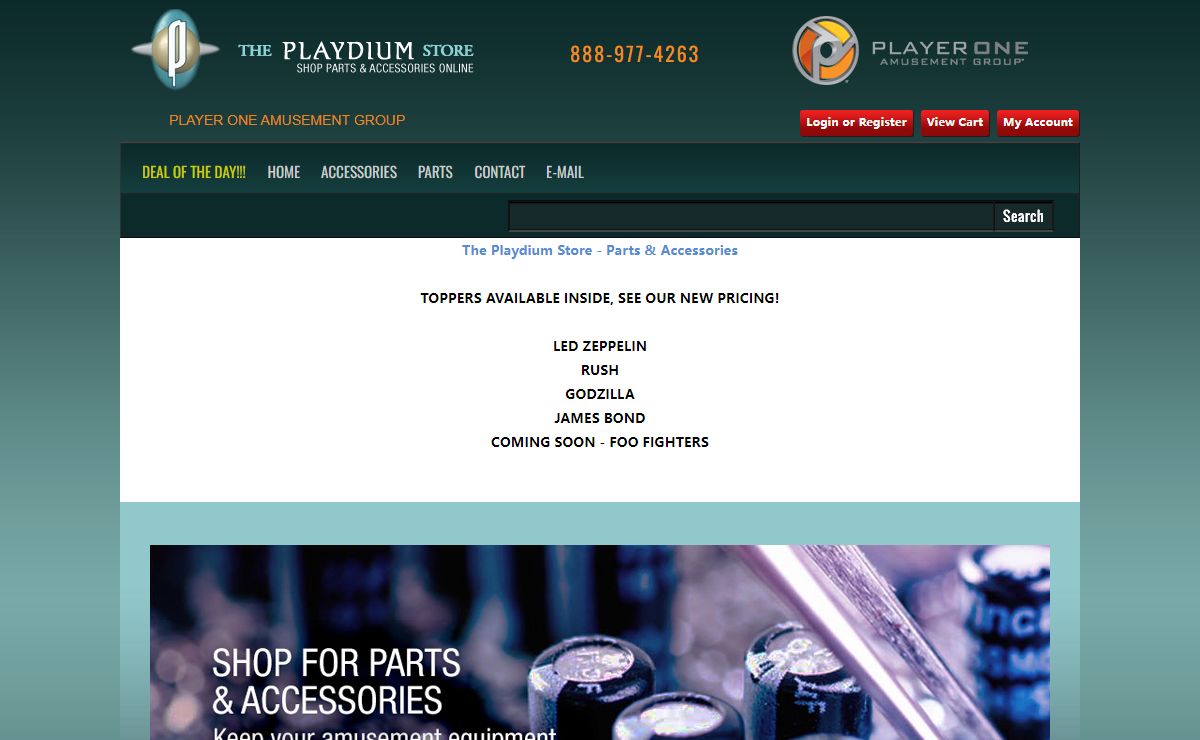 The Playdium Store | Amusement Equipment Parts & Accessories