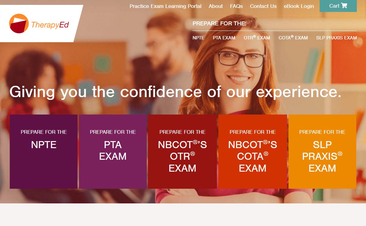 TherapyEd - PT, OT, PTA, OTA, SLP Exam Prep, Study Guides, Courses, Tutoring
