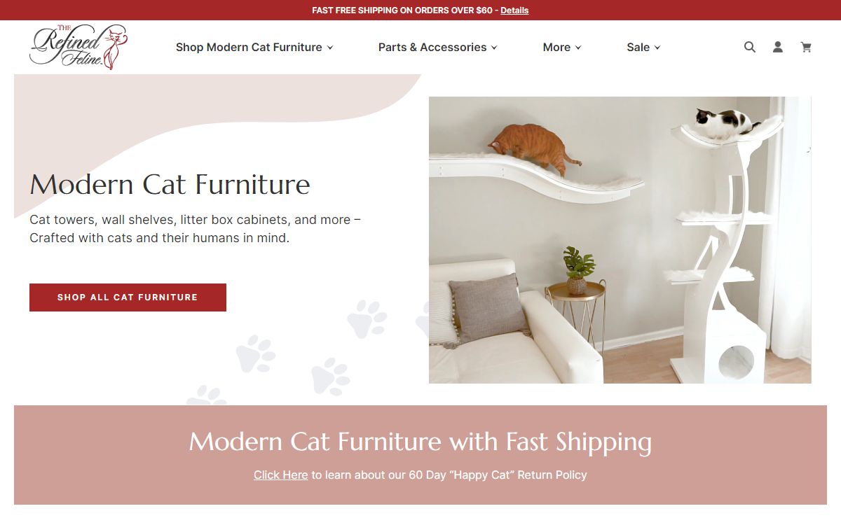 The Refined Feline | Modern Cat Furniture and Accessories