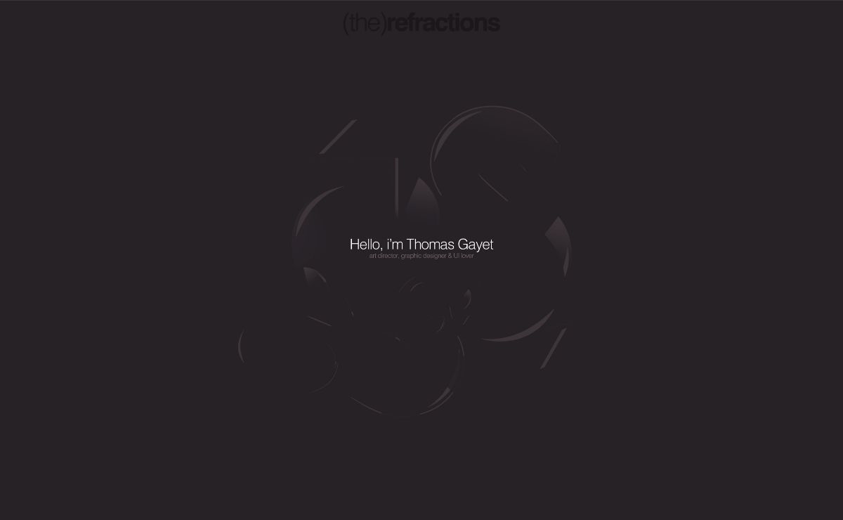 (The) Refractions – Thomas Gayet portfolio