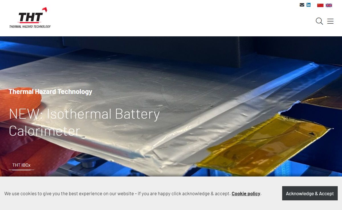 Calorimeter Manufacturers | Battery Testing Equipment | THT