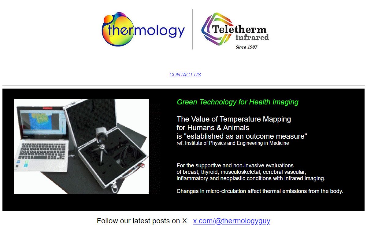 Thermology - Study of heat for non-invasive health evaluations
