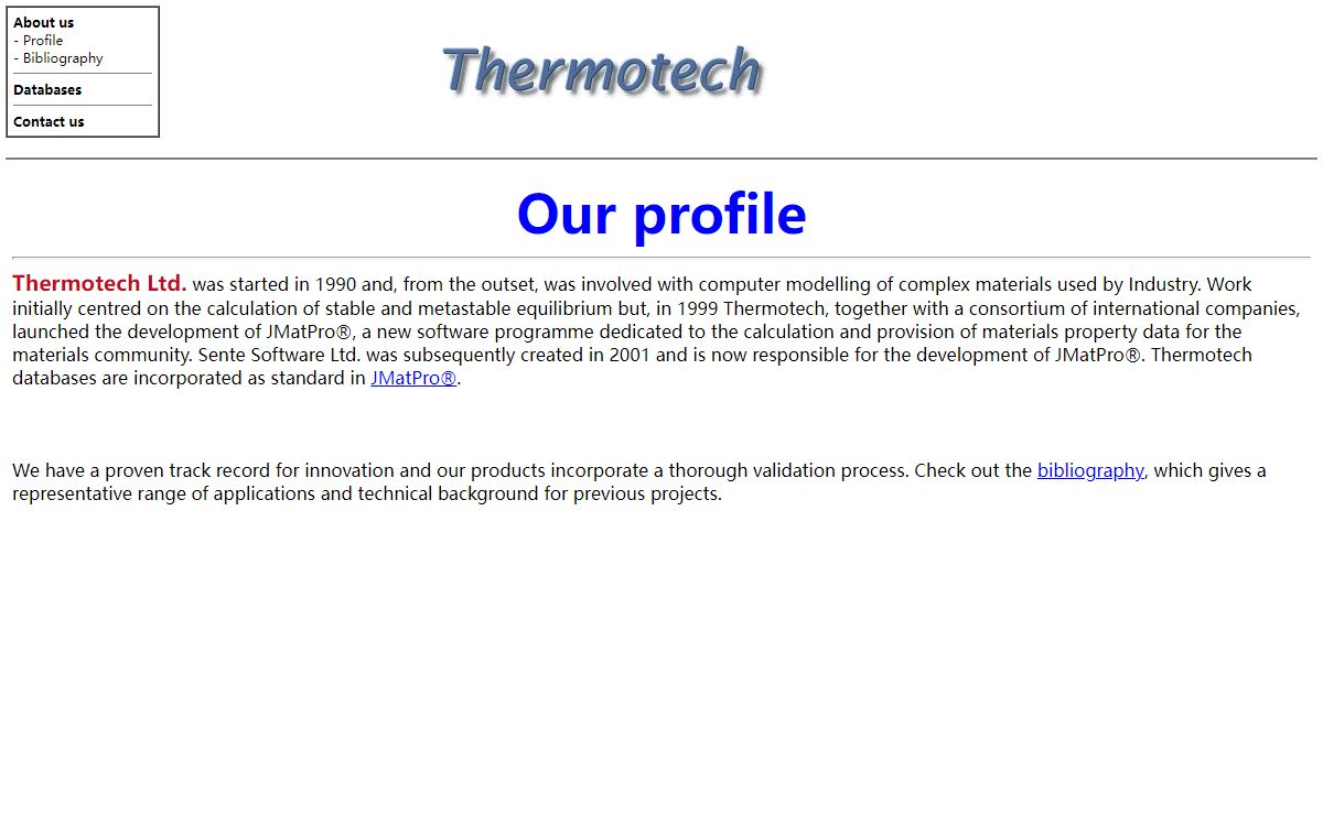 Thermotech Homepage