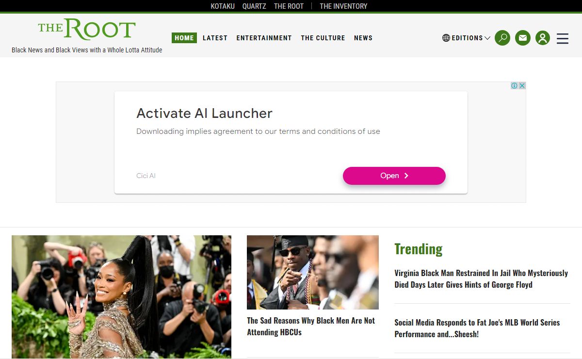 The Root | Black News and Black Views with a Whole Lotta Attitude