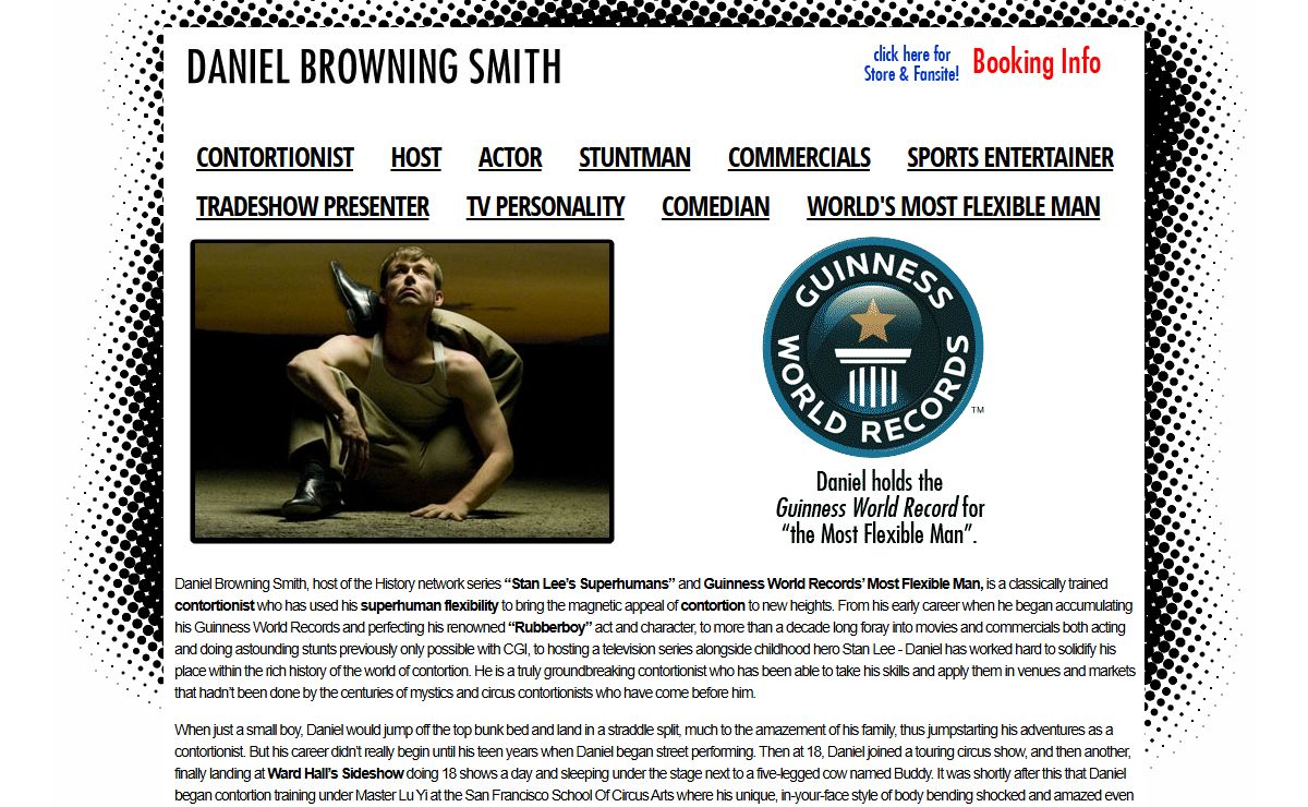 Contortionist Daniel Browning Smith | Guinness World Records' Most Flexible Man