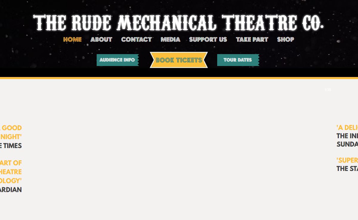 Open Air Theatre in Eastbourne, Sussex & Southern England | The Rude Mechanical Theatre Company