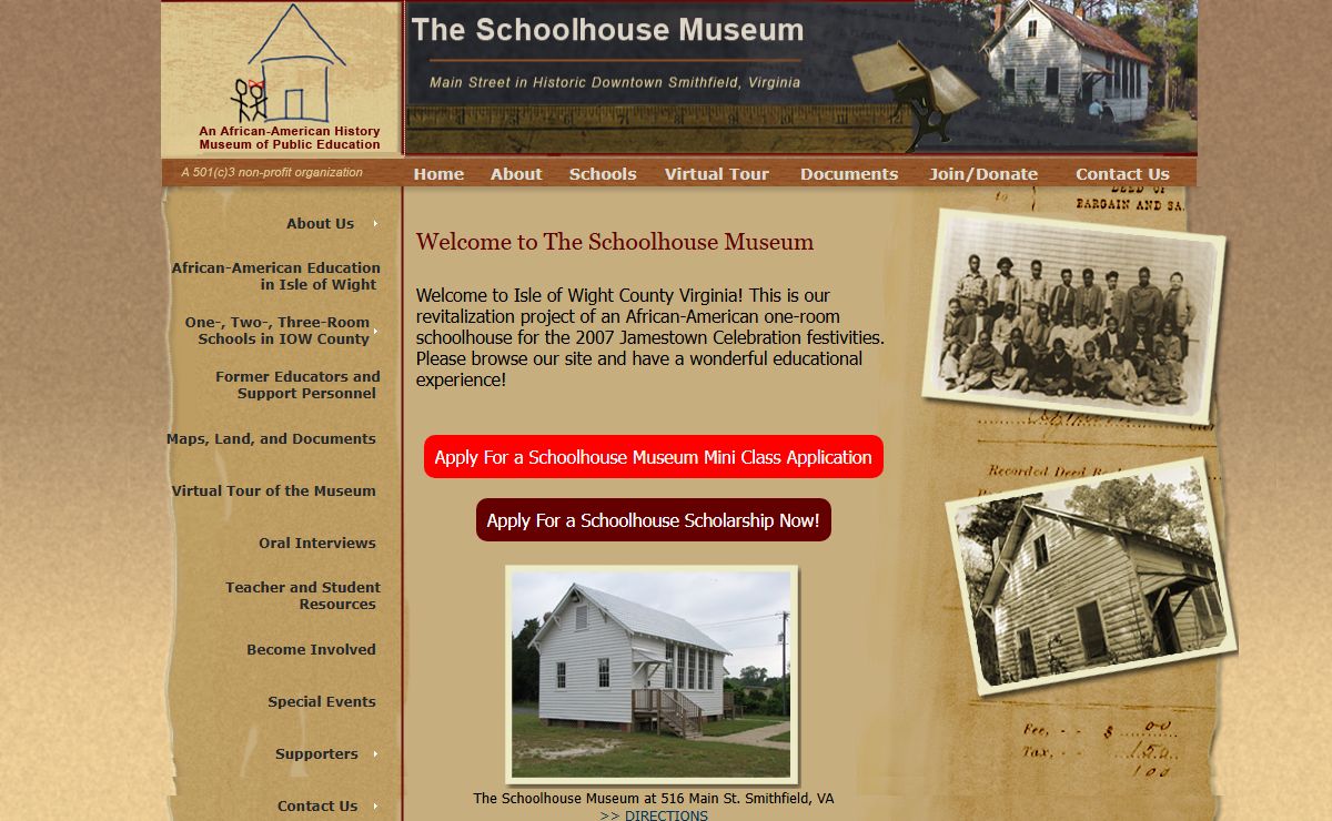 African American Museum, Black School House History Virginia